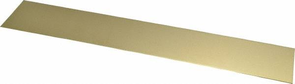 0.032 Inch Thick x 2 Inch Wide x 12 Inch Long, Brass Strip MPN:8244