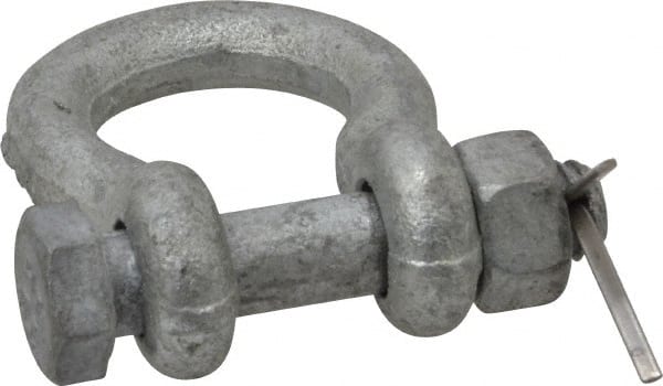 Anchor Shackle: Bolt Pin, 1,500 lb Working Load Limit MPN:20615-0