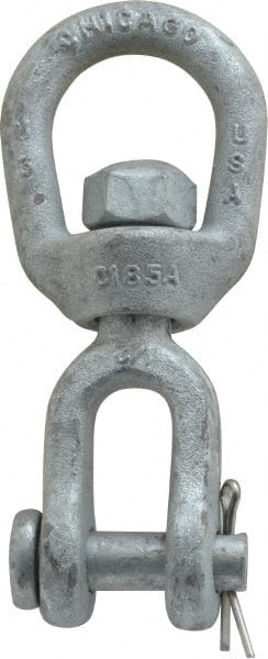 2, 250 Lbs. Load Limit, 4-5/8 Inches Long x 3/8 Inch Diameter Jaw Eye Swivel MPN:21615-9