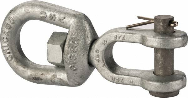 7, 200 Lbs. Load Limit, 8 Inches Long x 3/4 Inch Diameter Jaw Eye Swivel MPN:21630-2