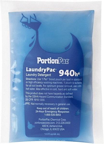 Laundry Detergent: Liquid, 1.5 oz Pouch MPN:940HCT