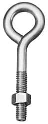 #10-24, Zinc-Plated Finish, Steel Wire Turned Open Eye Bolt MPN:07015-7