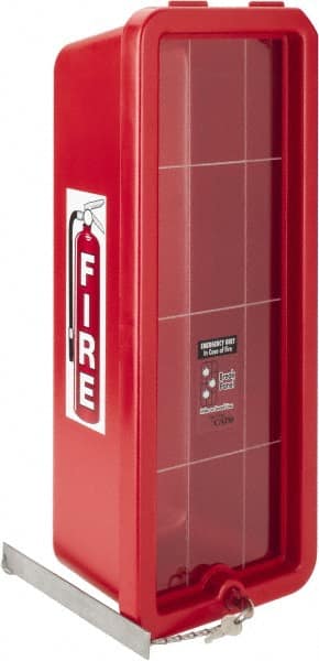 10 Lb. Capacity, Surface Mount, Crystal Polystyrene Fire Extinguisher Cabinet MPN:105-10-RRC