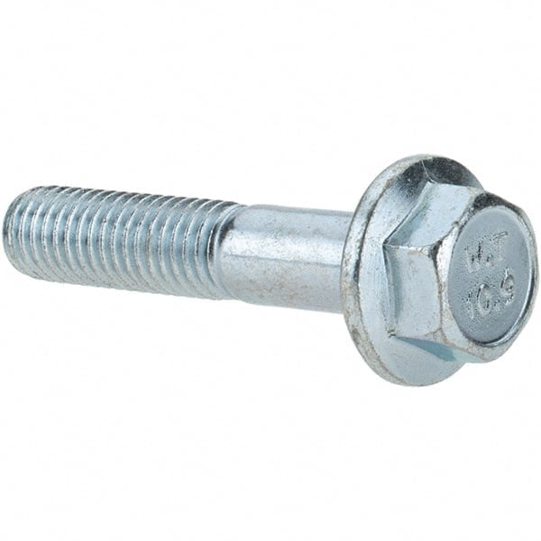 Smooth Flange Bolt: M8 x 1.25 Metric, 40 mm Length Under Head, Partially Threaded MPN:MP4564