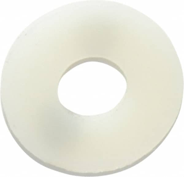 1/4 in Screw  Standard Flat Washer:  Nylon,  Plain Finish MPN:FW-35-N