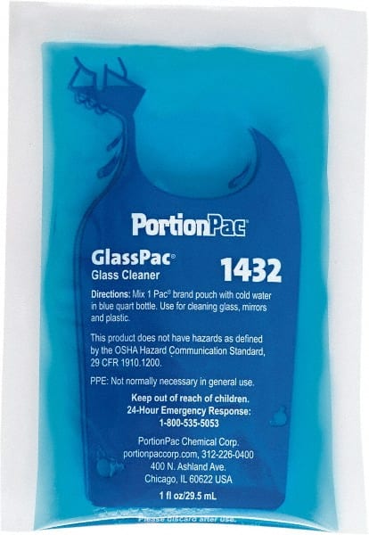 1 oz Pouch Unscented Glass Cleaner MPN:1432CT