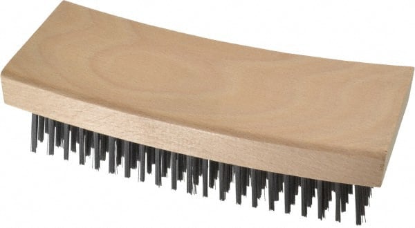 Scratch Brush, 9 Rows, 21 Columns, Steel MPN:12