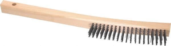 Scratch Brush, 3 Rows, 19 Columns, Steel MPN:E193