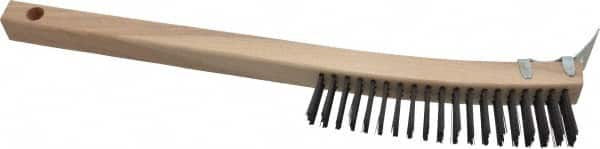 Scratch Brush, 3 Rows, 19 Columns, Steel MPN:E193-SC