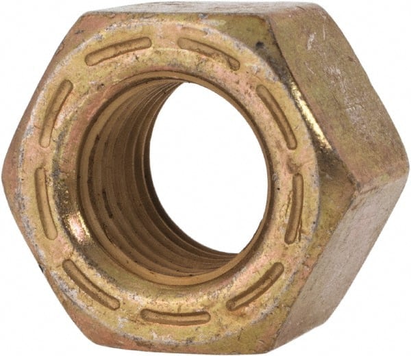 Hex Nut: 7/16-20, Grade L9 Steel, Zinc Yellow Dichromate Cad & Waxed Finish MPN:444028PS