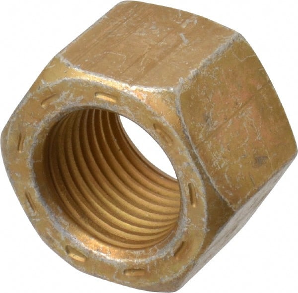 Hex Nut: 5/8-18, Grade L9 Steel, Zinc Yellow Dichromate Cad & Waxed Finish MPN:444034BR