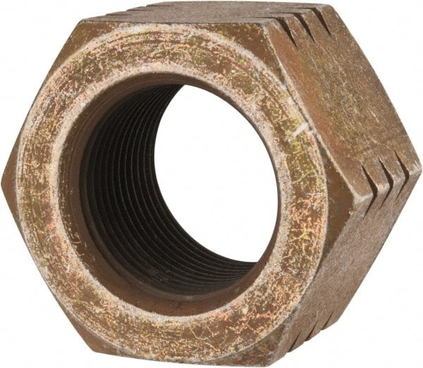 Hex Nut: 1-1/4 - 12, Grade L9 Steel, Zinc Yellow Dichromate Cad & Waxed Finish MPN:444134BR