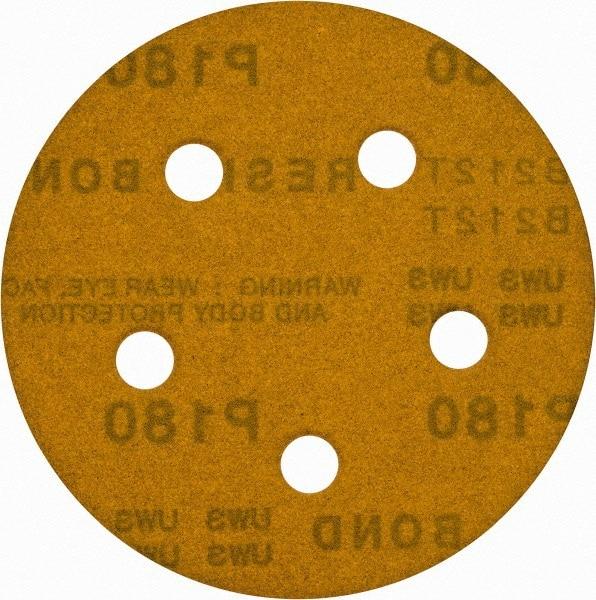 Hook & Loop Disc: 180 Grit, Coated, Aluminum Oxide MPN:809775-07064