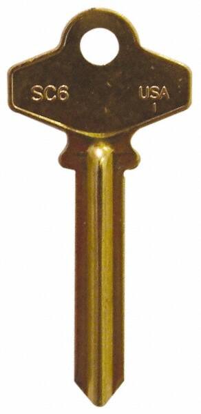 Schlage Brass Key Blank MPN:SC6-BR