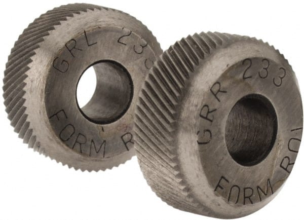 3/16 Inch Face Width, 5/8 Inch Diameter, High Speed Steel Knurl Wheel Set MPN:KD GR33