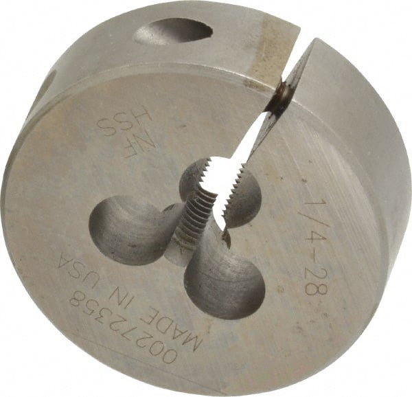 Round Die: 1/4-28, High Speed Steel MPN:03694064