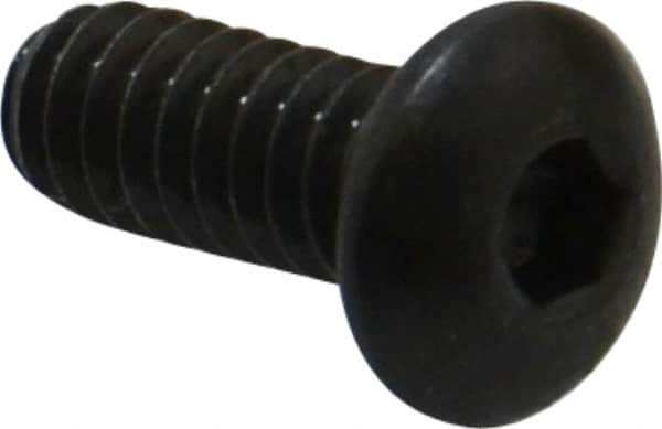 Button Socket Cap Screw: #10-24 x 1/2, Alloy Steel, Black Oxide Coated MPN:10C50KBC