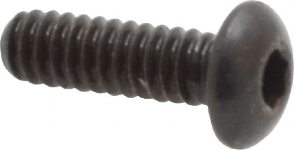 Button Socket Cap Screw: #10-24 x 5/8, Alloy Steel, Black Oxide Coated MPN:10C62KBC