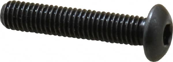 Button Socket Cap Screw: #10-32 x 1, Alloy Steel, Black Oxide Coated MPN:10F100KBC