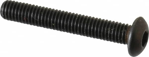 Button Socket Cap Screw: #10-32 x 1-1/4, Alloy Steel, Black Oxide Coated MPN:10F125KBC