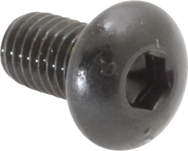 Button Socket Cap Screw: #10-32 x 3/8, Alloy Steel, Black Oxide Coated MPN:10F37KBC