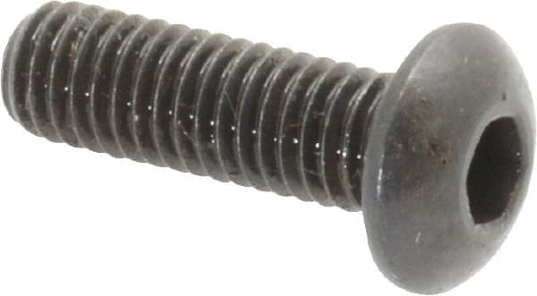 Button Socket Cap Screw: #10-32 x 5/8, Alloy Steel, Black Oxide Coated MPN:10F62KBC