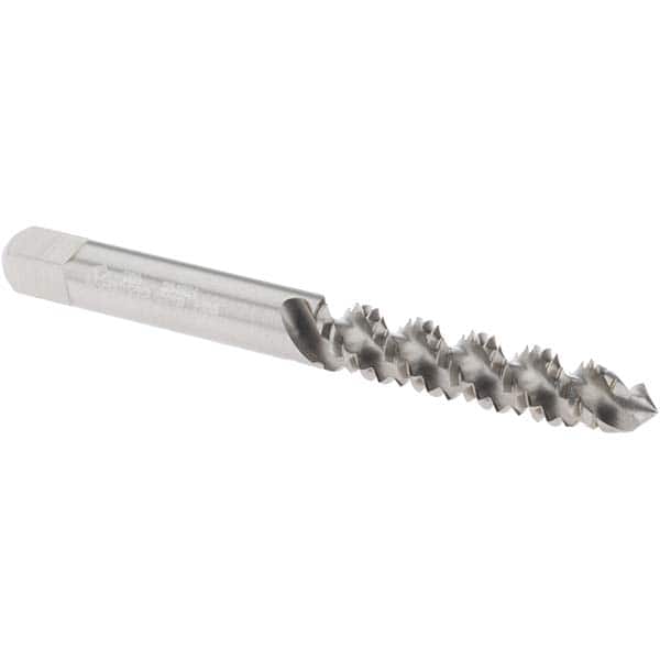 Spiral Flute Tap: 1/4-20 UNC, 3 Flutes, Plug, 3B Class of Fit, High Speed Steel, Bright/Uncoated MPN:12038-00-B