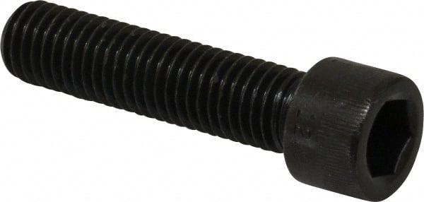 Socket Cap Screw: M12 x 1.75, 50 mm Length Under Head, Socket Cap Head, Hex Socket Drive, Alloy Steel, Black Oxide Finish MPN:.12C50KCS