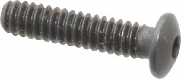 Button Socket Cap Screw: #4-40 x 1/2, Alloy Steel, Black Oxide Coated MPN:14089