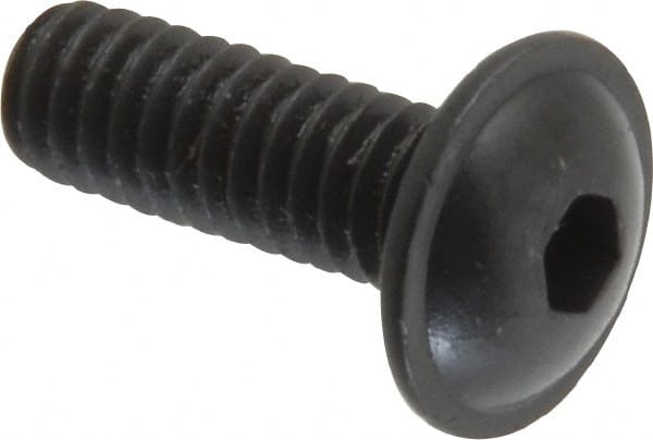 Button Socket Cap Screw: #8-32 x 1/2, Alloy Steel, Black Oxide Coated MPN:16459