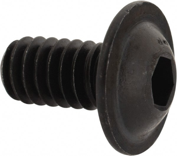 Button Socket Cap Screw: 1/4-20 x 1/2, Alloy Steel, Black Oxide Coated MPN:16477