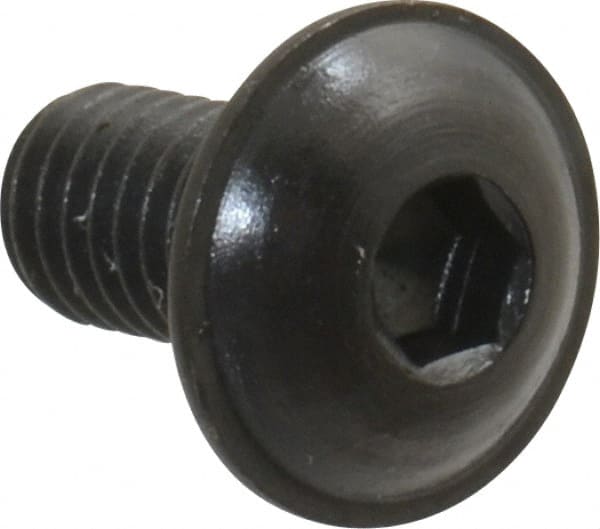 Button Socket Cap Screw: #10-32 x 3/8, Alloy Steel, Black Oxide Coated MPN:16513