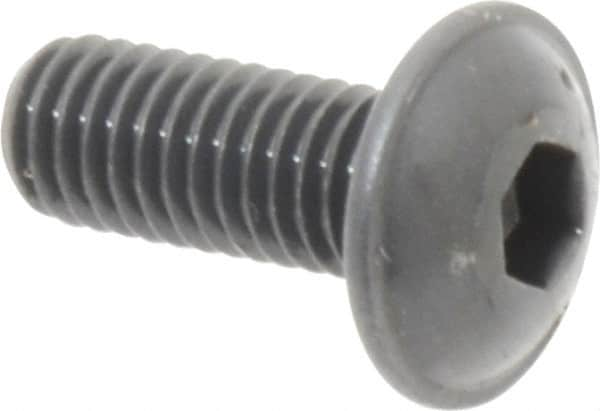 Button Socket Cap Screw: #10-32 x 1/2, Alloy Steel, Black Oxide Coated MPN:16517