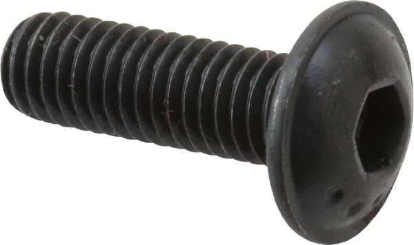 Button Socket Cap Screw: #10-32 x 5/8, Alloy Steel, Black Oxide Coated MPN:16520