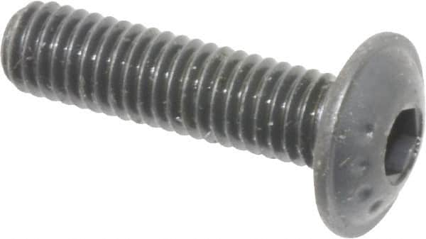 Button Socket Cap Screw: #10-32 x 3/4, Alloy Steel, Black Oxide Coated MPN:16523