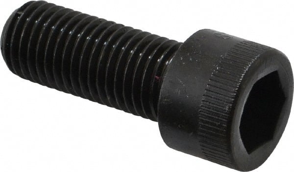 Socket Cap Screw: M16 x 2, 40 mm Length Under Head, Socket Cap Head, Hex Socket Drive, Alloy Steel, Black Oxide Finish MPN:.16C40KCS