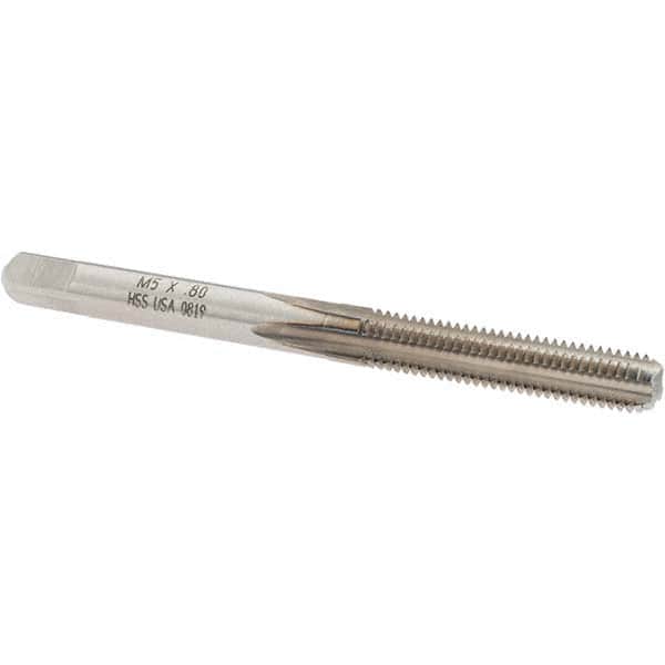 Straight Flutes Tap: Metric Coarse, 4 Flutes, Bottoming, High Speed Steel, Bright/Uncoated MPN:19261