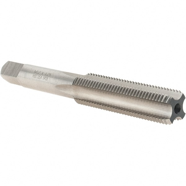 M12x1.25 Bottoming D5 Bright High Speed Steel 4-Flute Straight Flute Hand Tap MPN:19471