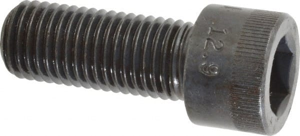 Socket Cap Screw: M20 x 2.5, 50 mm Length Under Head, Socket Cap Head, Hex Socket Drive, Alloy Steel, Black Oxide Finish MPN:.20C50KCS