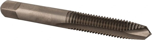 Spiral Point Tap: M8x1.25 Metric Coarse, 2 Flutes, Plug, 6H Class of Fit, High Speed Steel, Bright Finish MPN:23244-00-B