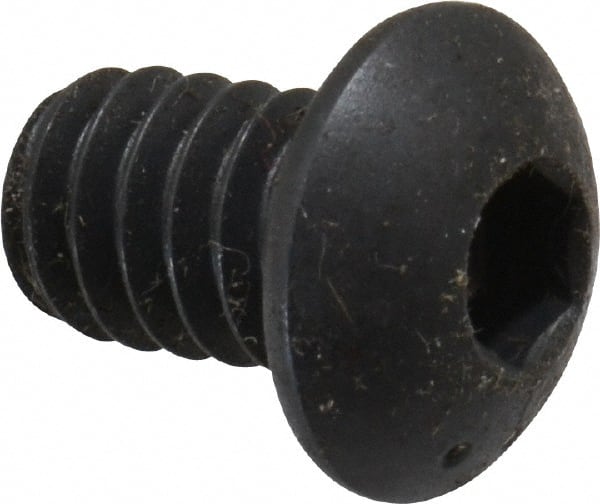 Button Socket Cap Screw: 1/4-20 x 3/8, Alloy Steel, Black Oxide Coated MPN:25C37KBC