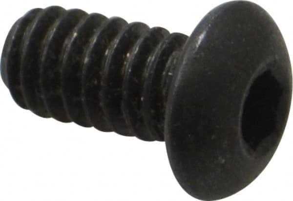 Button Socket Cap Screw: 1/4-20 x 1/2, Alloy Steel, Black Oxide Coated MPN:25C50KBC