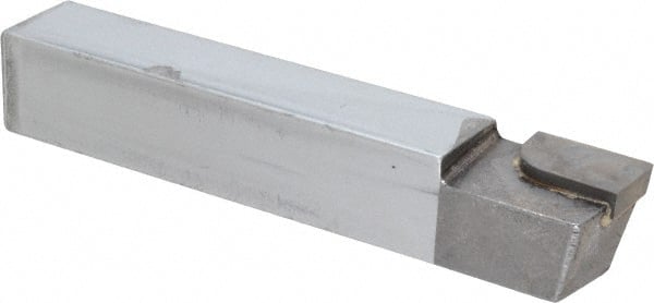 Single Point Tool Bit: 3/4'' Shank Width, 3/4'' Shank Height, C2 Solid Carbide Tipped, RH, AR, Square Shoulder Turning MPN:31