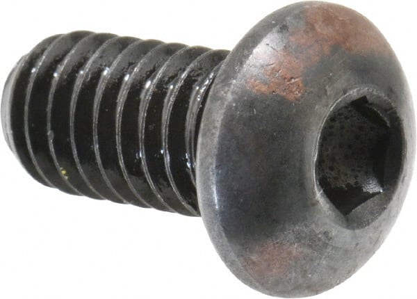 Button Socket Cap Screw: 5/16-18 x 5/8, Alloy Steel, Black Oxide Coated MPN:31C62KBC