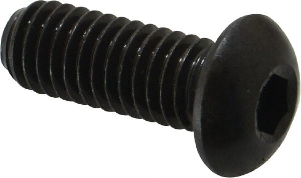 Button Socket Cap Screw: 3/8-16 x 1, Alloy Steel, Black Oxide Coated MPN:37C100KBC