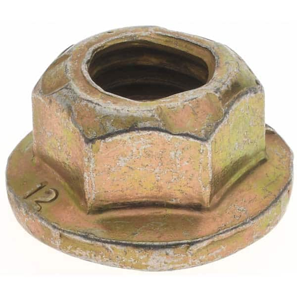 Hex Lock Nut: Grade Class 12 Steel, Cadmium-Plated with Wax MPN:41782