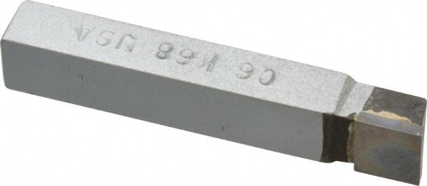 Single-Point Tool Bit: C, Square Nose, 3/8 x 3/8