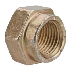 Hex Lock Nut: Distorted Thread, 9/16-18, Grade L9 Steel, Cadmium Dichromate Finish MPN:446062PS