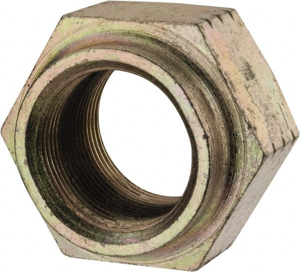 Hex Lock Nut: Distorted Thread, 1-1/2-12, Grade L9 Steel, Cadmium Dichromate Finish MPN:446078BR