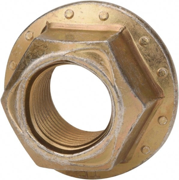 Hex Lock Nut: 5/16-18, Grade 8 & G Steel, Zinc Yellow Dichromate Finish MPN:46981